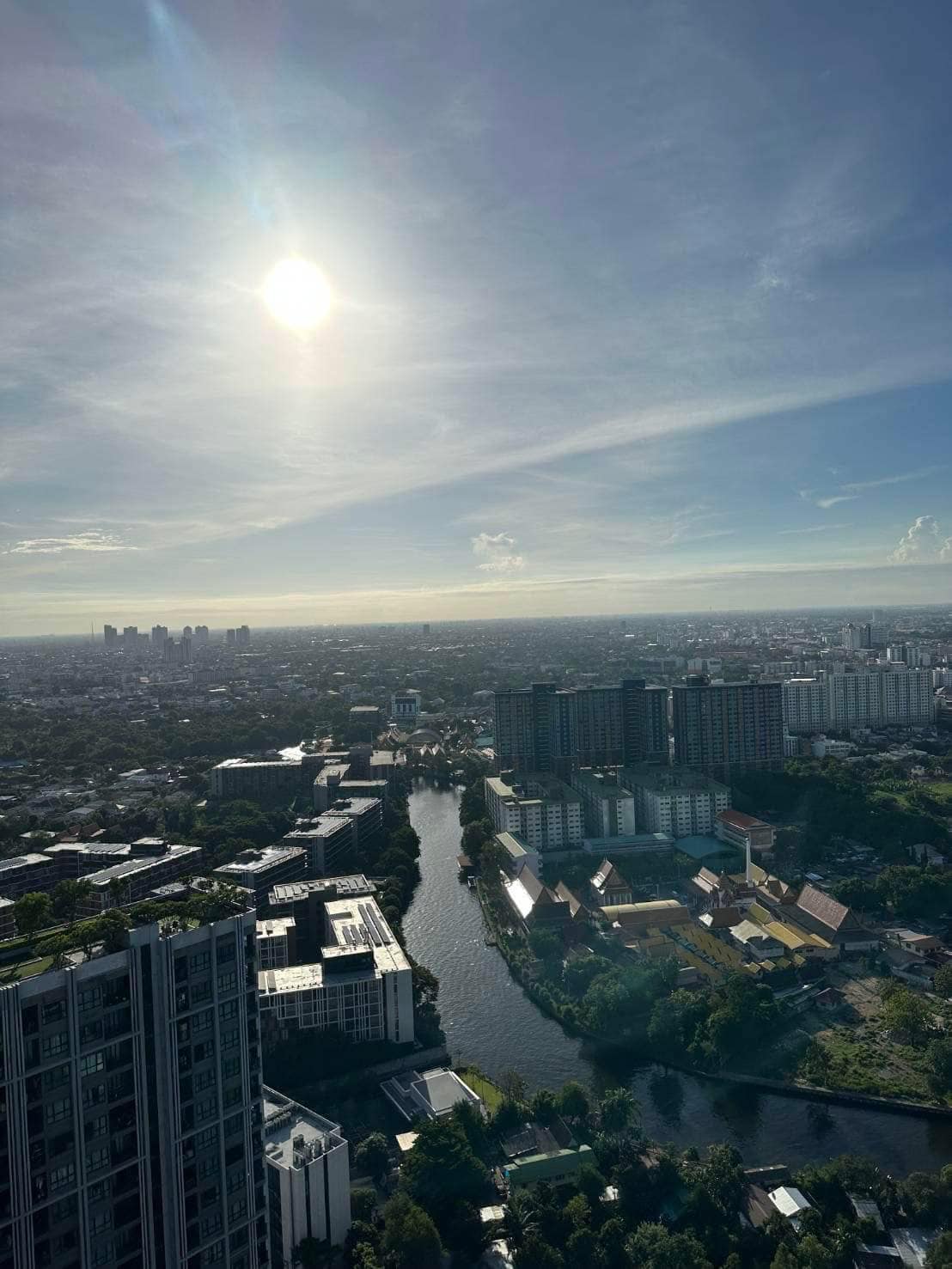 Modern 2-BR Condo at The Base Park West Sukhumvit 77, 44.61 sqm, high floor, rent 27,000 THB/month or buy for 7.29M THB. Stunning views, near BTS.