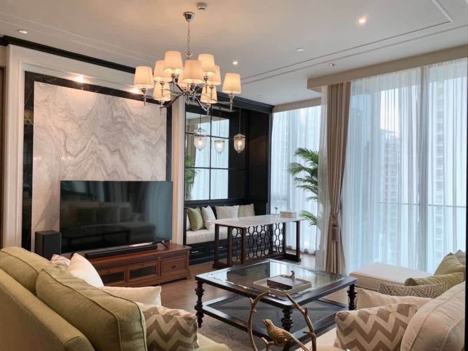 Luxurious 2-bedroom, 2-bathroom condo for sale at Kraam Sukhumvit 26. High floor, 110 sqm, fully furnished, breathtaking city views. Price: 32M THB.