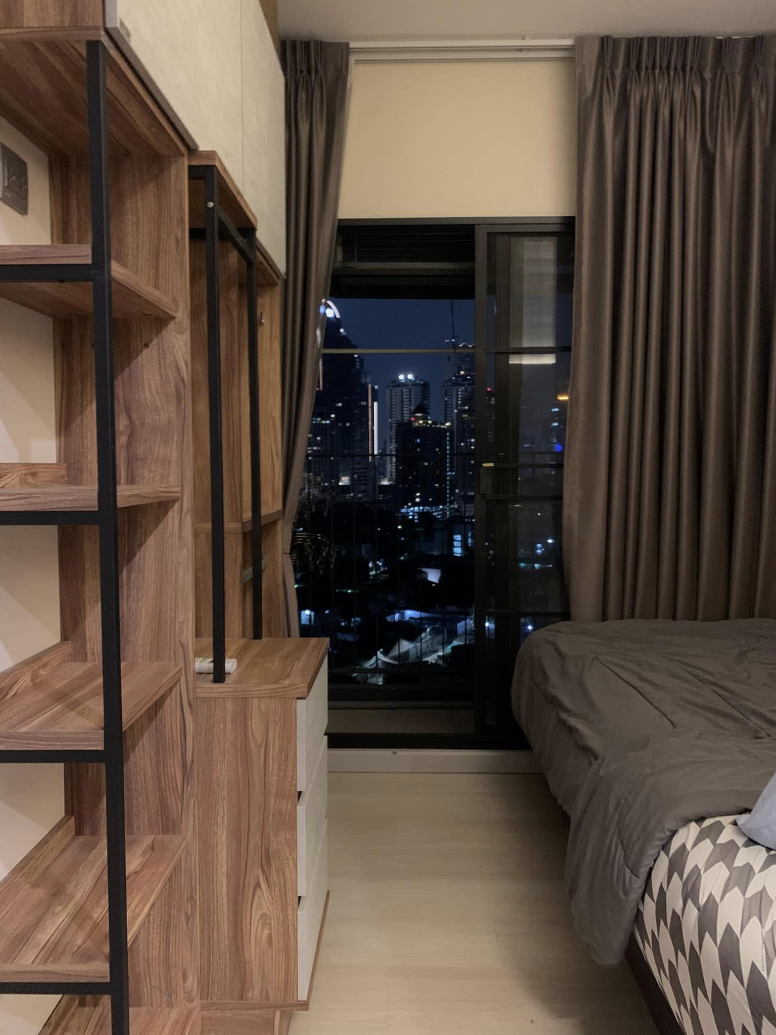 Modern 2-bedroom 1-bathroom 38 sqm condo at Knightsbridge Prime Sathorn. Rent 37,000 THB/month. Fully furnished. Near BTS Chong Nonsi, pool & gym.