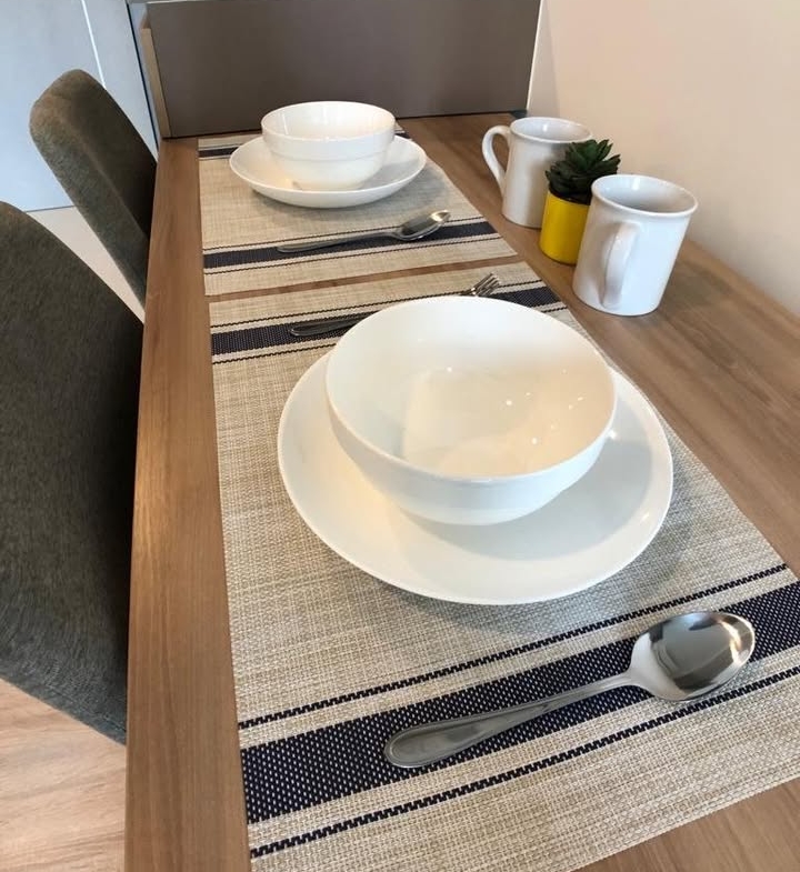 Rent a fully furnished 1-bedroom condo at Taka Haus, Ekkamai. 44 sqm, 5th floor, 21,800 THB/month. Modern amenities, close to BTS Ekkamai, Gateway Ekkamai