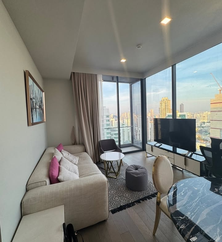 Stylish 2-bedroom, 2-bathroom condo at Celes Asoke, 70 sqm. Rent for 70K/month, near BTS Asok Station. Fully furnished with premium amenities.
