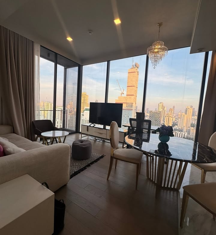 Stylish 2-bedroom, 2-bathroom condo at Celes Asoke, 70 sqm. Rent for 70K/month, near BTS Asok Station. Fully furnished with premium amenities.