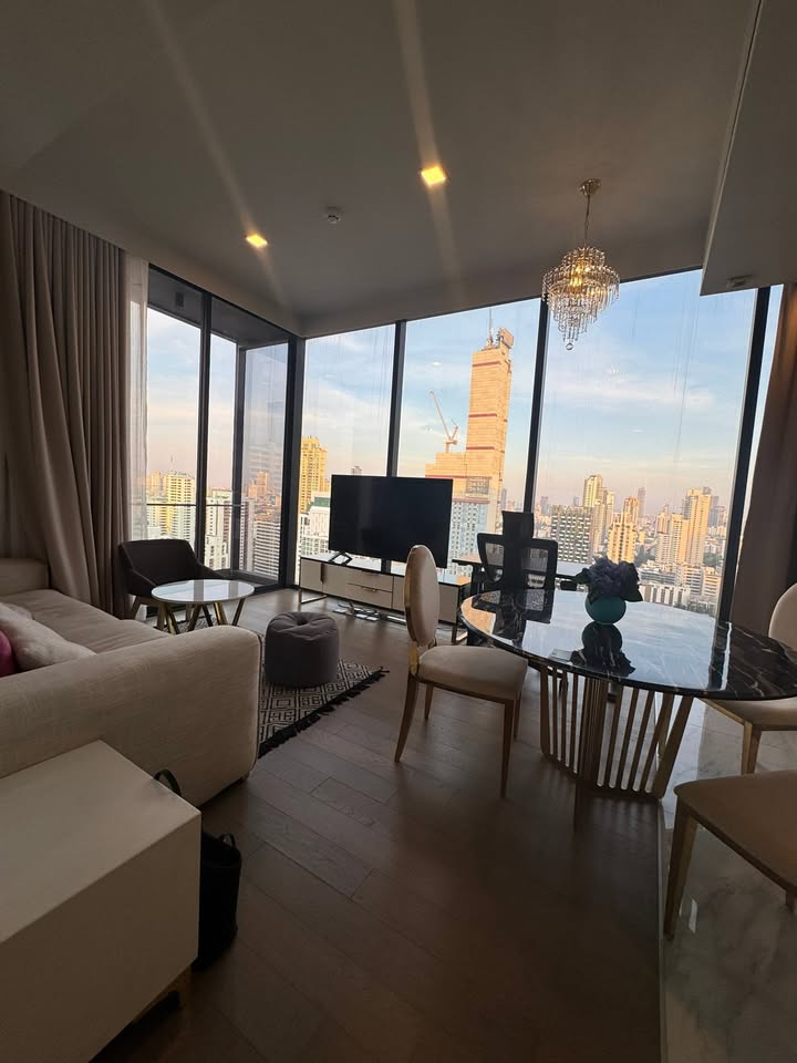 Stylish 2-bedroom, 2-bathroom condo at Celes Asoke, 70 sqm. Rent for 70K/month, near BTS Asok Station. Fully furnished with premium amenities.