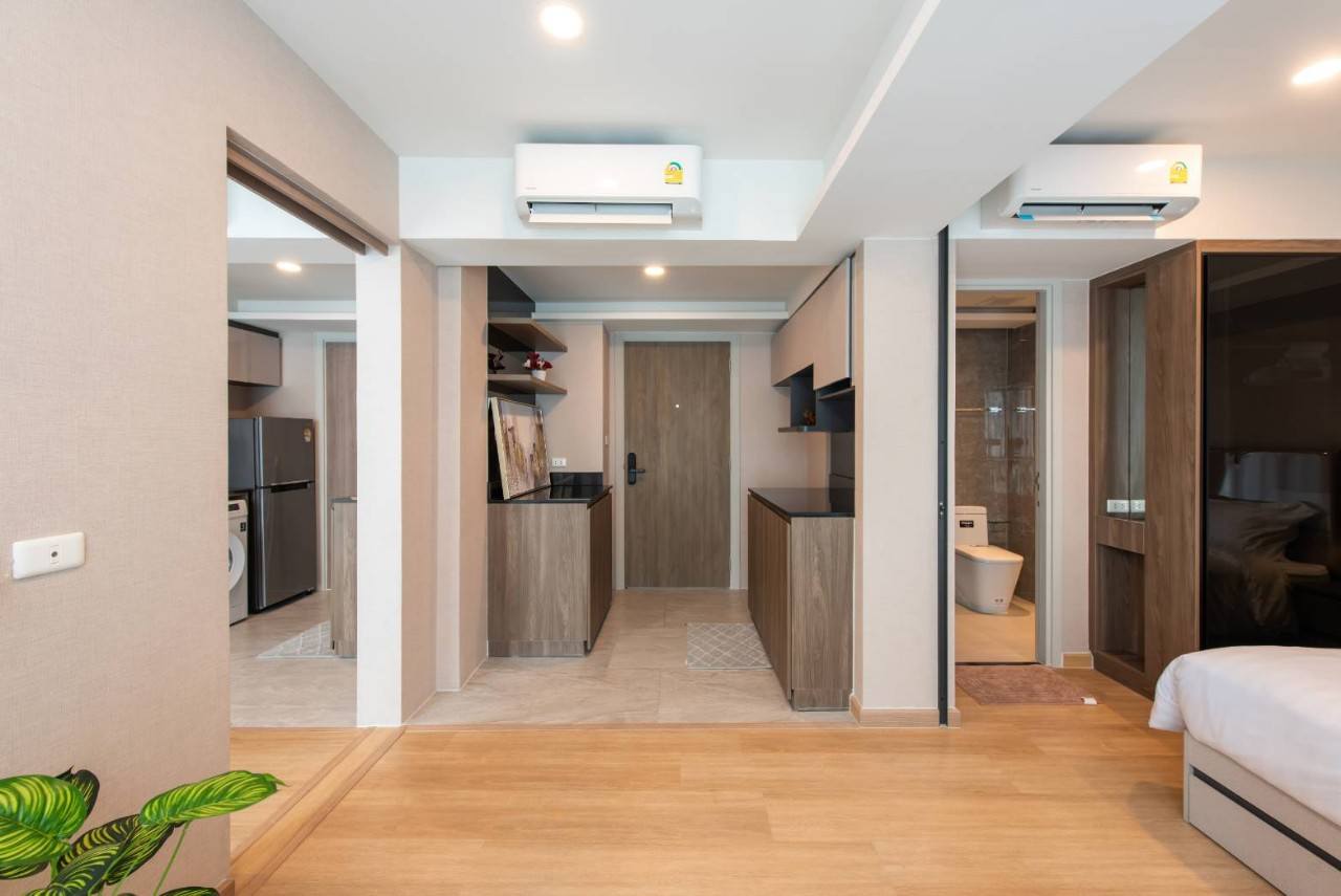2-bed, 2-bath condo at LLOYD Soonvijai-Thonglor, 54 sqm, for rent starting from 50,000 THB/month. Available Feb 17. Near BTS Thonglor. Fully furnished + free Wi-Fi.