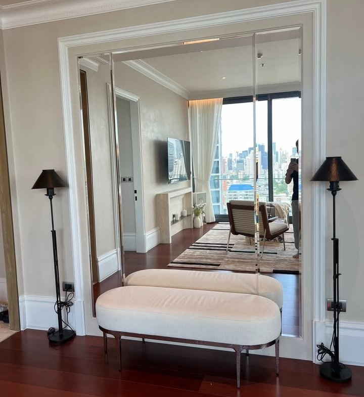 Luxurious 3-Bedroom, 3-Bathroom condo at KHUN by YOO Thonglor, 149 sqm, fully furnished, near BTS Thonglor, for rent at 275K THB/month. Move-in ready.