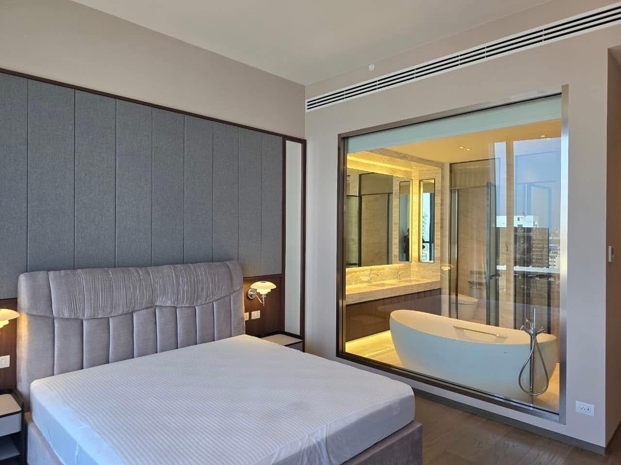 Luxury 3-bed, 3-bath condo at Scope Langsuan, 241 sqm, for rent at 480,000 THB/month. Prime location near BTS Ploenchit, with top-tier amenities and security.