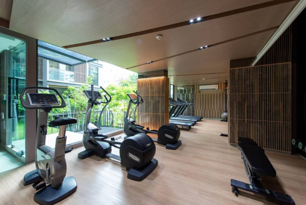 2-bed, 2-bath condo at LLOYD Soonvijai-Thonglor, 54 sqm, for rent starting from 50,000 THB/month. Available Feb 17. Near BTS Thonglor. Fully furnished + free Wi-Fi.
