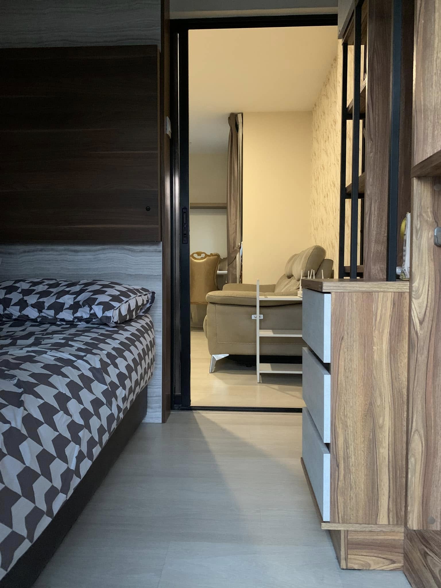 Modern 2-bedroom 1-bathroom 38 sqm condo at Knightsbridge Prime Sathorn. Rent 37,000 THB/month. Fully furnished. Near BTS Chong Nonsi, pool & gym.