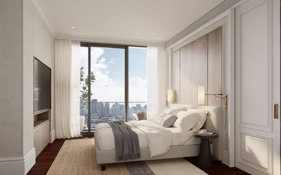 Luxurious 3-Bedroom, 3-Bathroom condo at KHUN by YOO Thonglor, 149 sqm, fully furnished, near BTS Thonglor, for rent at 275K THB/month. Move-in ready.