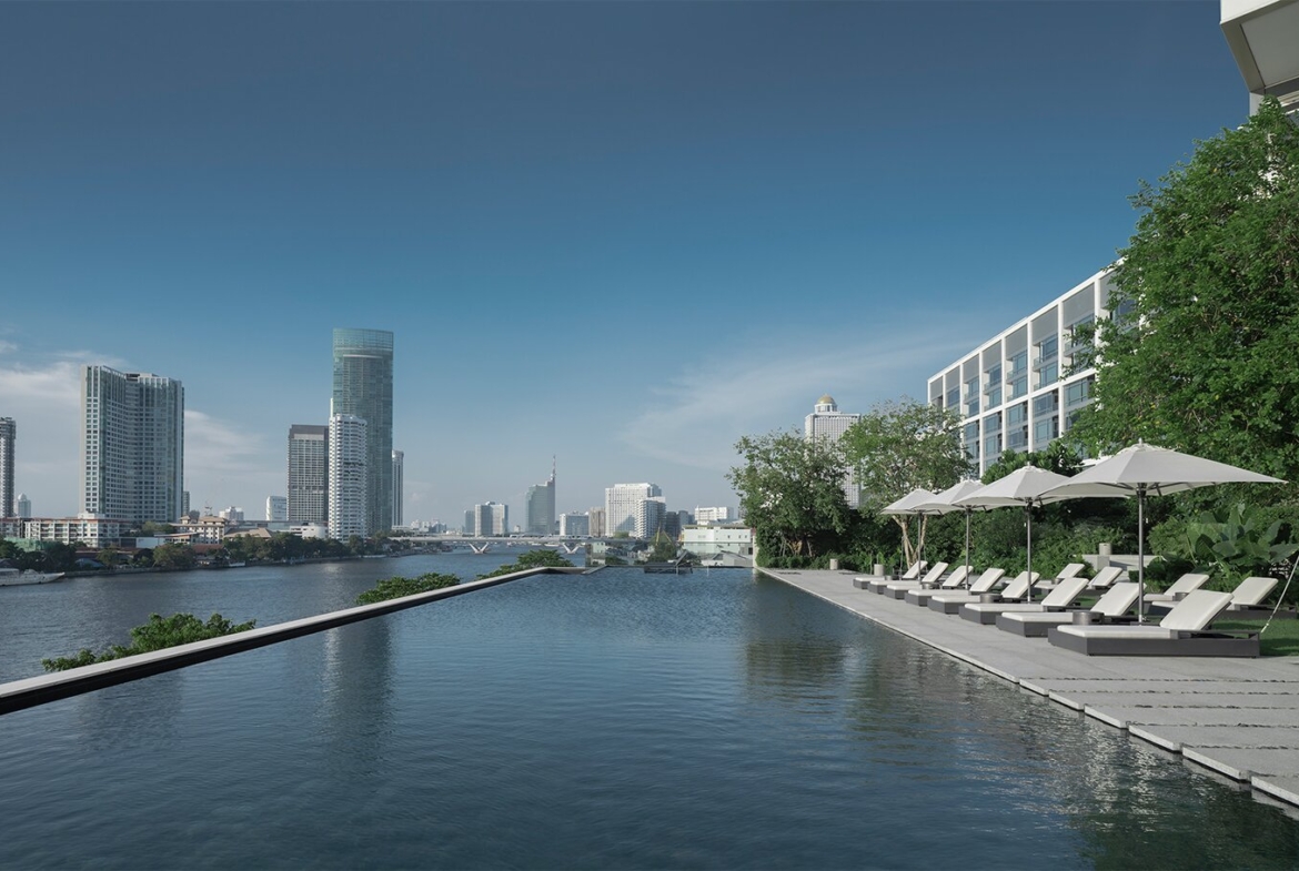 2-Bedroom, 3-Bathroom 129 sqm Condo for Rent at Four Seasons Private Residences Sathorn, Near BTS Saphan Taksin, 150,000 THB/month