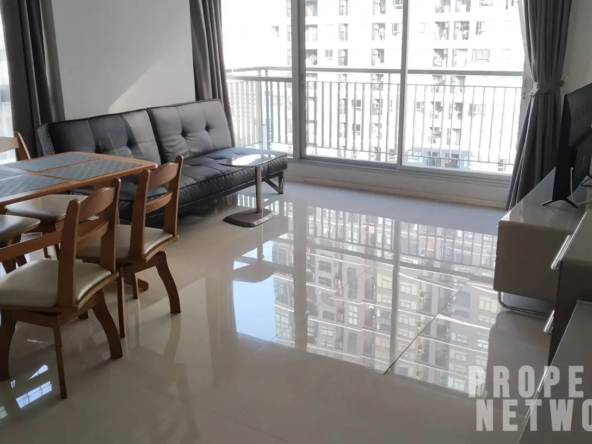 2-Bedroom, 2-Bathroom Condo for Rent at Aspire Rama 9, 66 sqm, 24,000 THB, 390m to MRT Phra Ram 9