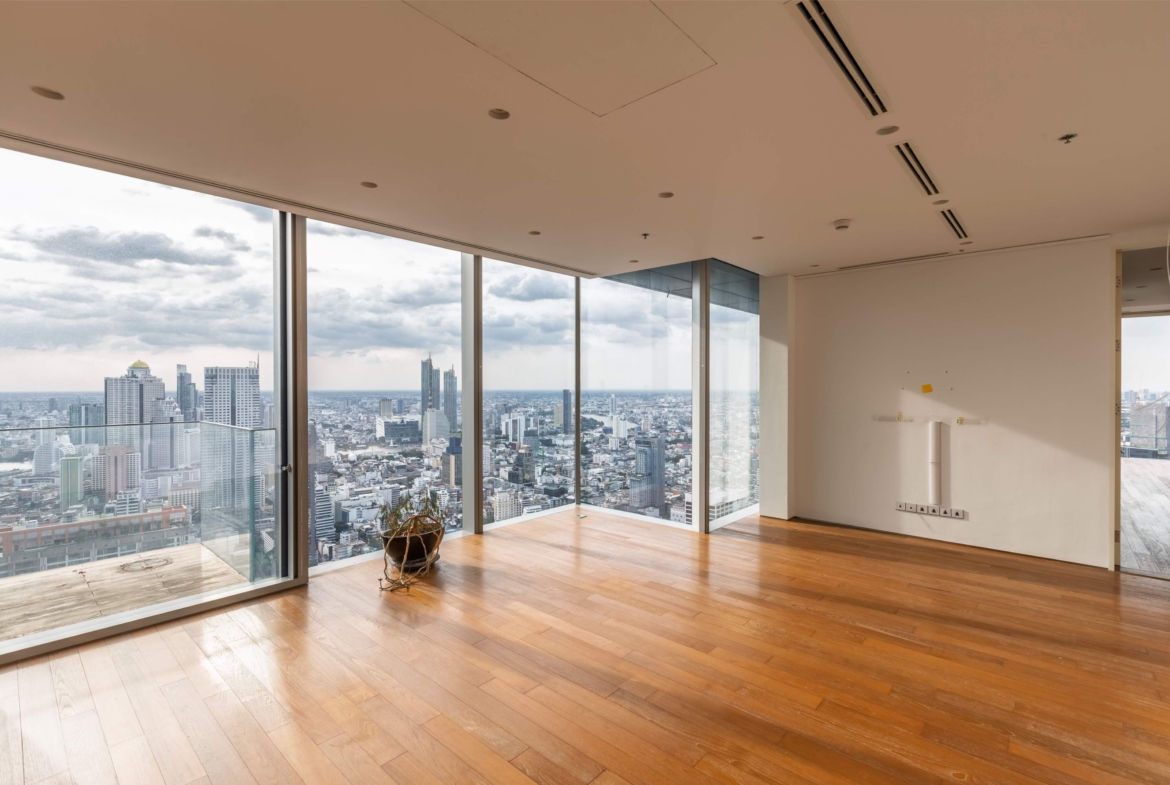 Luxury 2-Bedroom, 3-Bathroom, 248 sqm condo at The Ritz-Carlton Residences for sale ฿144M. High floor, large balcony, BTS Chong Nonsi access, 5-star services.