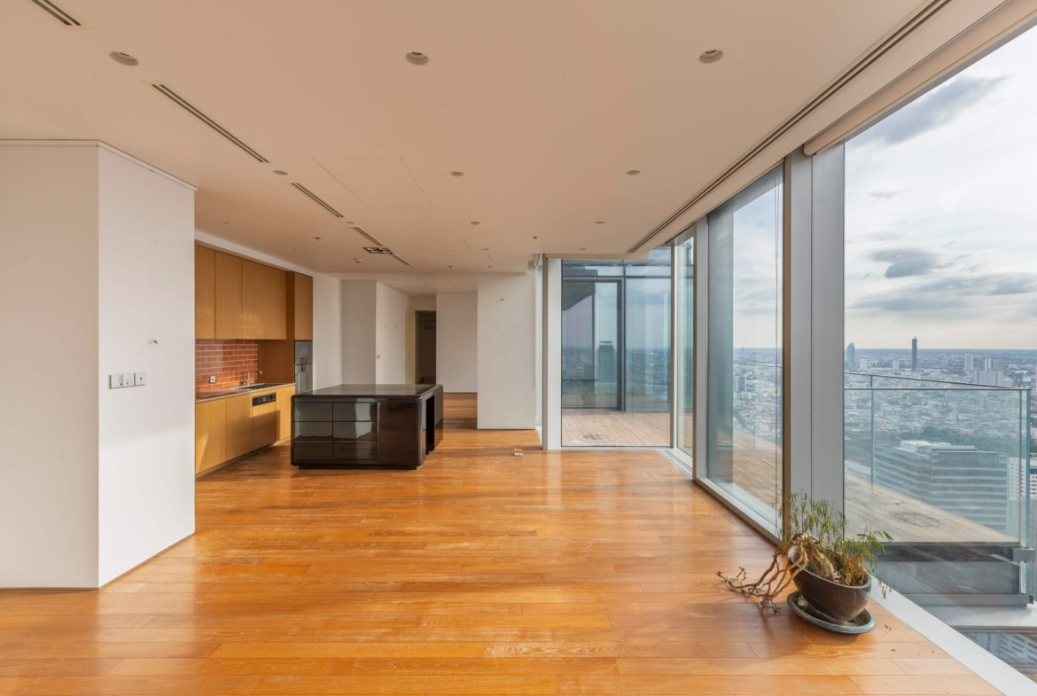 Luxury 2-Bedroom, 3-Bathroom, 248 sqm condo at The Ritz-Carlton Residences for sale ฿144M. High floor, large balcony, BTS Chong Nonsi access, 5-star services.