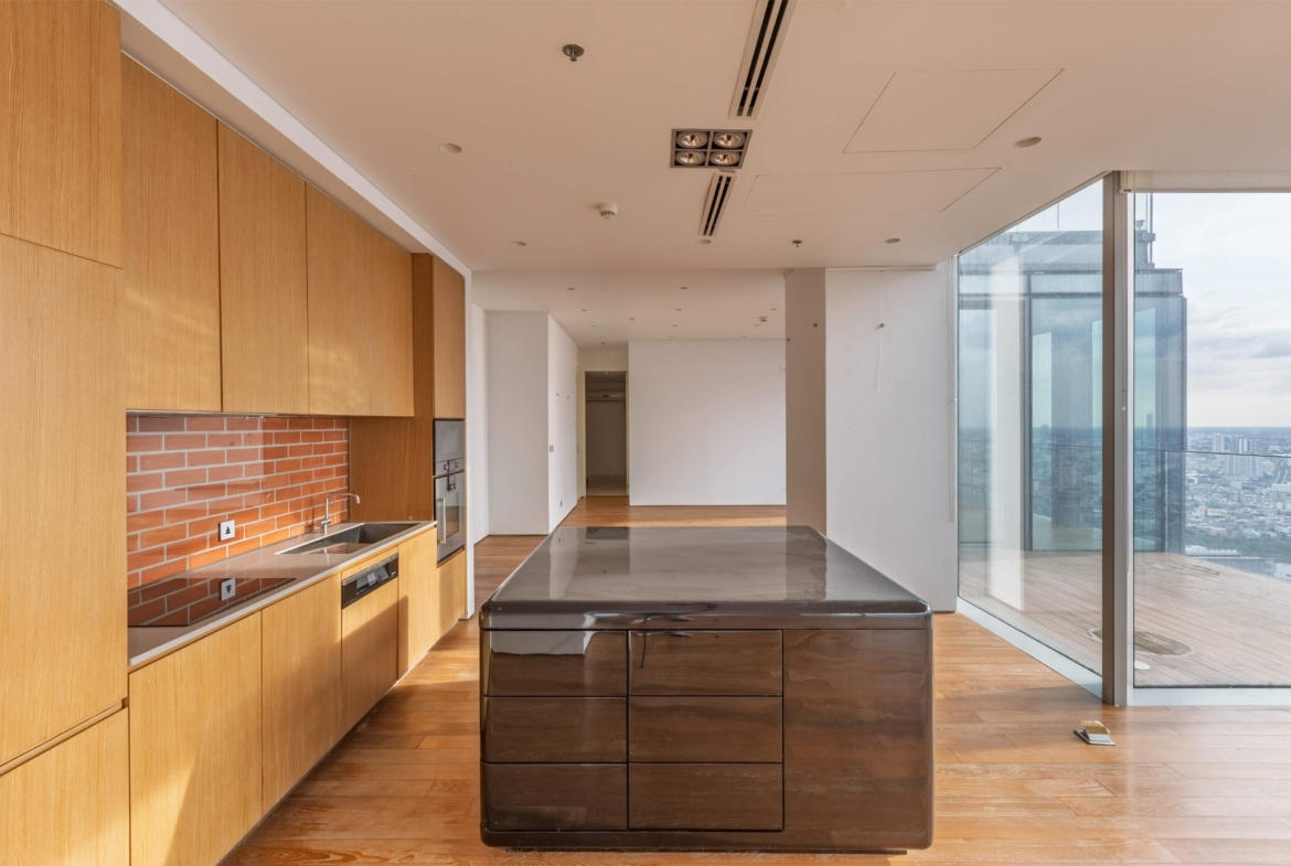 Luxury 2-Bedroom, 3-Bathroom, 248 sqm condo at The Ritz-Carlton Residences for sale ฿144M. High floor, large balcony, BTS Chong Nonsi access, 5-star services.
