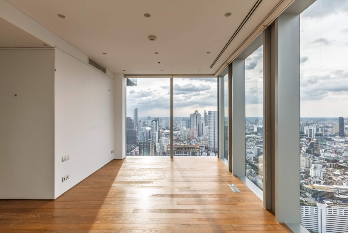 Luxury 2-Bedroom, 3-Bathroom, 248 sqm condo at The Ritz-Carlton Residences for sale ฿144M. High floor, large balcony, BTS Chong Nonsi access, 5-star services.