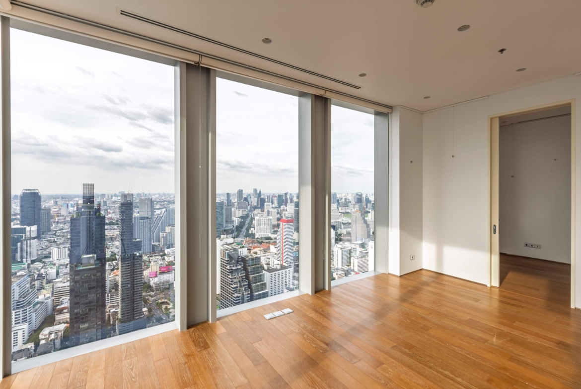 Luxury 2-Bedroom, 3-Bathroom, 248 sqm condo at The Ritz-Carlton Residences for sale ฿144M. High floor, large balcony, BTS Chong Nonsi access, 5-star services.