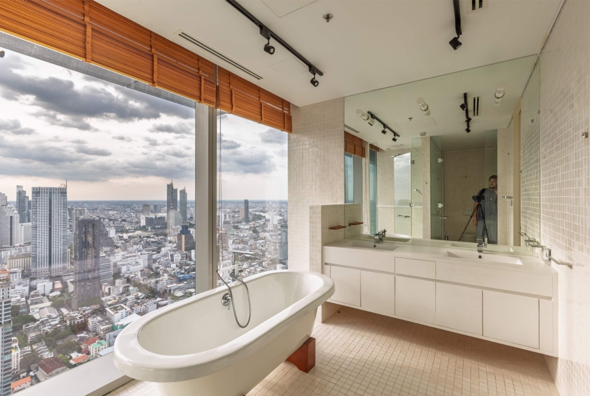 Luxury 2-Bedroom, 3-Bathroom, 248 sqm condo at The Ritz-Carlton Residences for sale ฿144M. High floor, large balcony, BTS Chong Nonsi access, 5-star services.