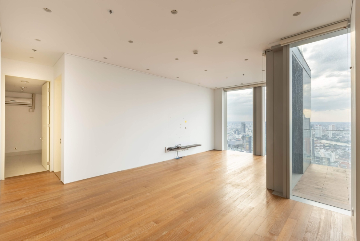 Luxury 2-Bedroom, 3-Bathroom, 248 sqm condo at The Ritz-Carlton Residences for sale ฿144M. High floor, large balcony, BTS Chong Nonsi access, 5-star services.