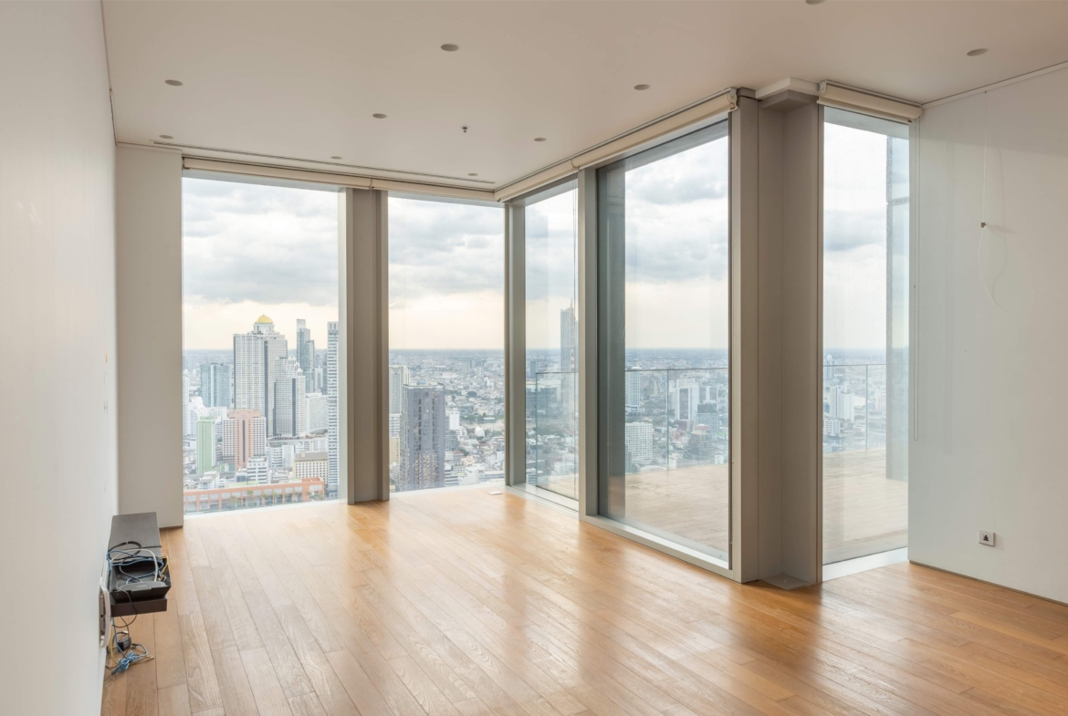 Luxury 2-Bedroom, 3-Bathroom, 248 sqm condo at The Ritz-Carlton Residences for sale ฿144M. High floor, large balcony, BTS Chong Nonsi access, 5-star services.