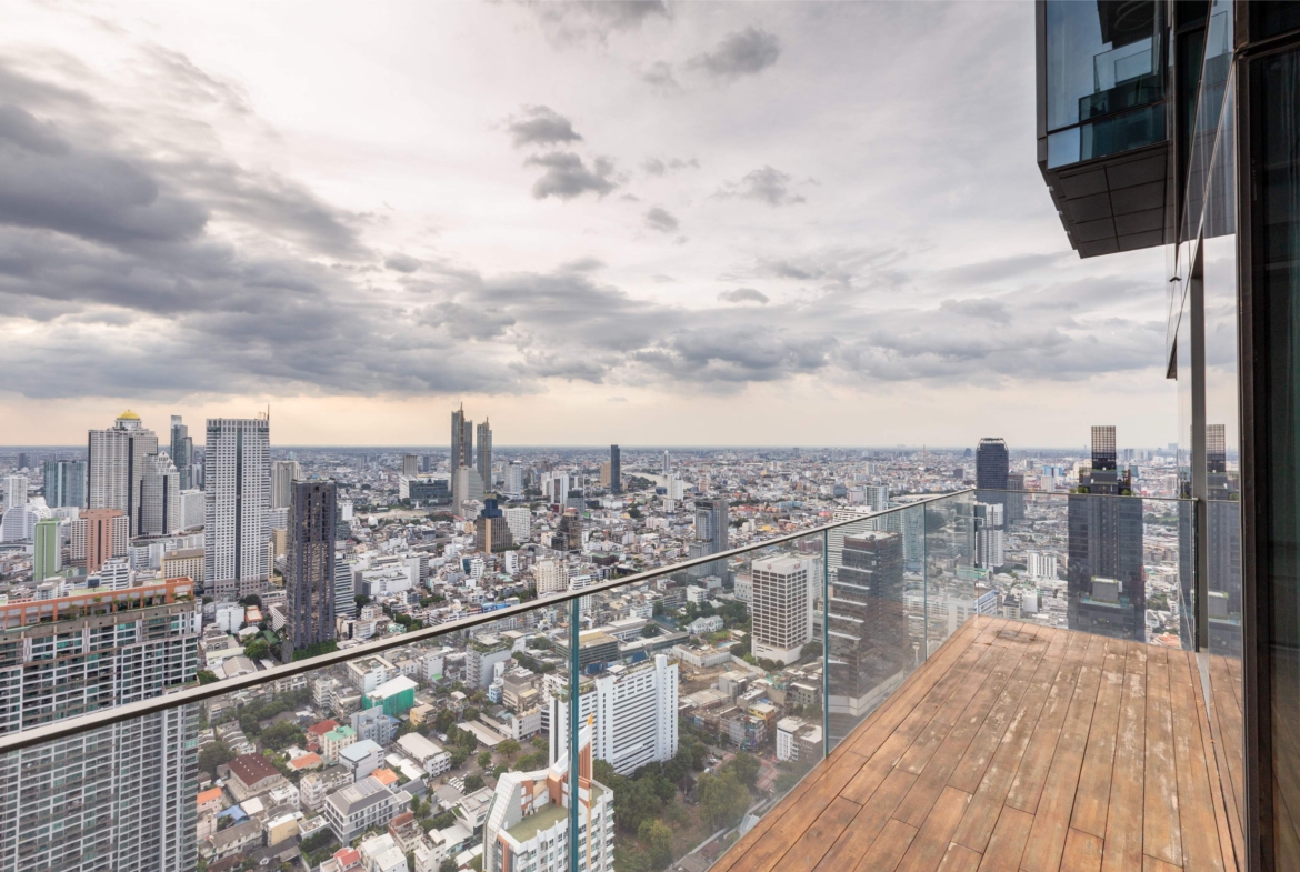 Luxury 2-Bedroom, 3-Bathroom, 248 sqm condo at The Ritz-Carlton Residences for sale ฿144M. High floor, large balcony, BTS Chong Nonsi access, 5-star services.