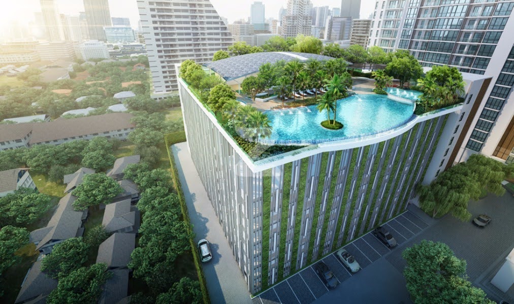 Modern 2-BR Condo at Supalai Oriental Sukhumvit 39, 82 sqm, high-floor, rent at 45,000 THB/month. Prime location with top amenities. Ready 1st March.