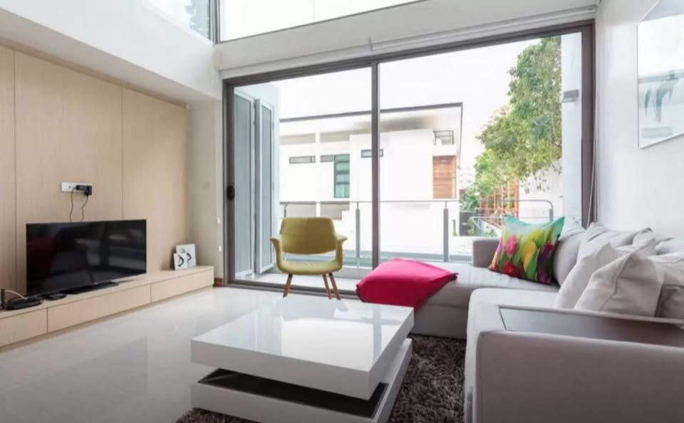 Luxurious 2-bedroom duplex at Downtown 49 in Sukhumvit 49, featuring modern interiors, spacious living areas, and a pet-friendly environment with top-tier facilities.