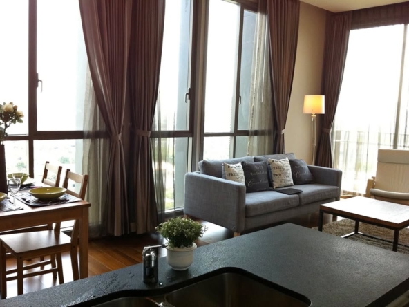 2-Bed, 2-Bath, 80 sqm Condo for Rent at Quattro by Sansiri, Near BTS Thonglor, ฿62,000/month – Fully Furnished Luxury Living in Thonglor, Bangkok