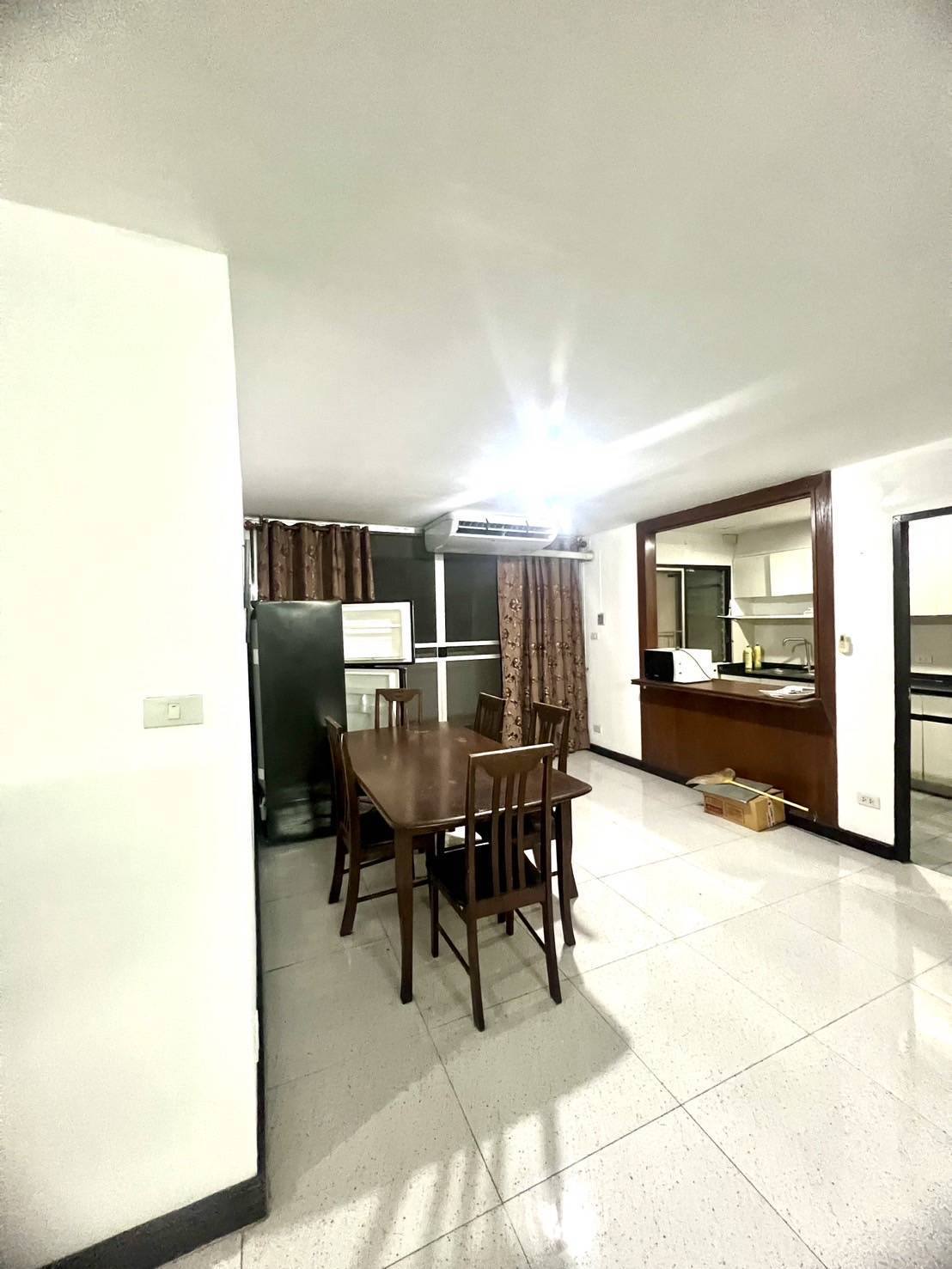 Elegant 3-bedroom condo at DS Tower 2 Sukhumvit 39 with spacious interiors, modern furnishings, and a high-floor city view, offering a luxury urban living experience.