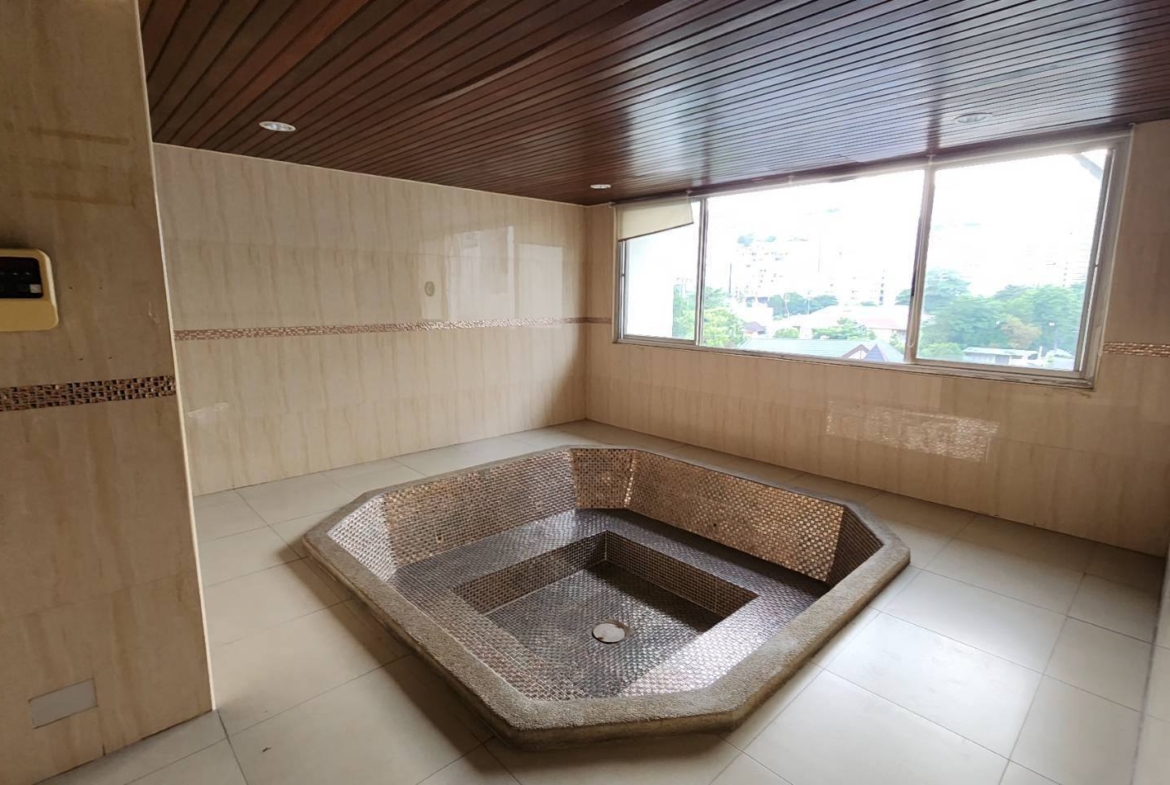 Elegant 3-bedroom condo at DS Tower 2 Sukhumvit 39 with spacious interiors, modern furnishings, and a high-floor city view, offering a luxury urban living experience.