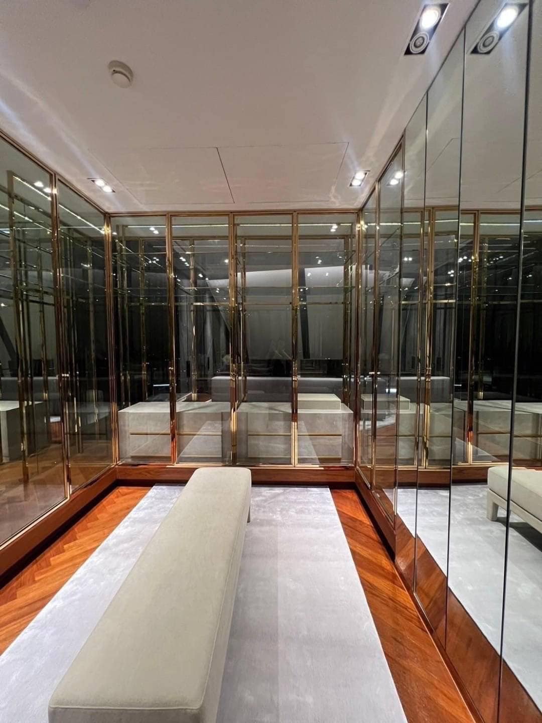 Spacious living room with floor-to-ceiling windows and panoramic city views in a luxury 3-bedroom condo at Marque Sukhumvit 39, Bangkok.