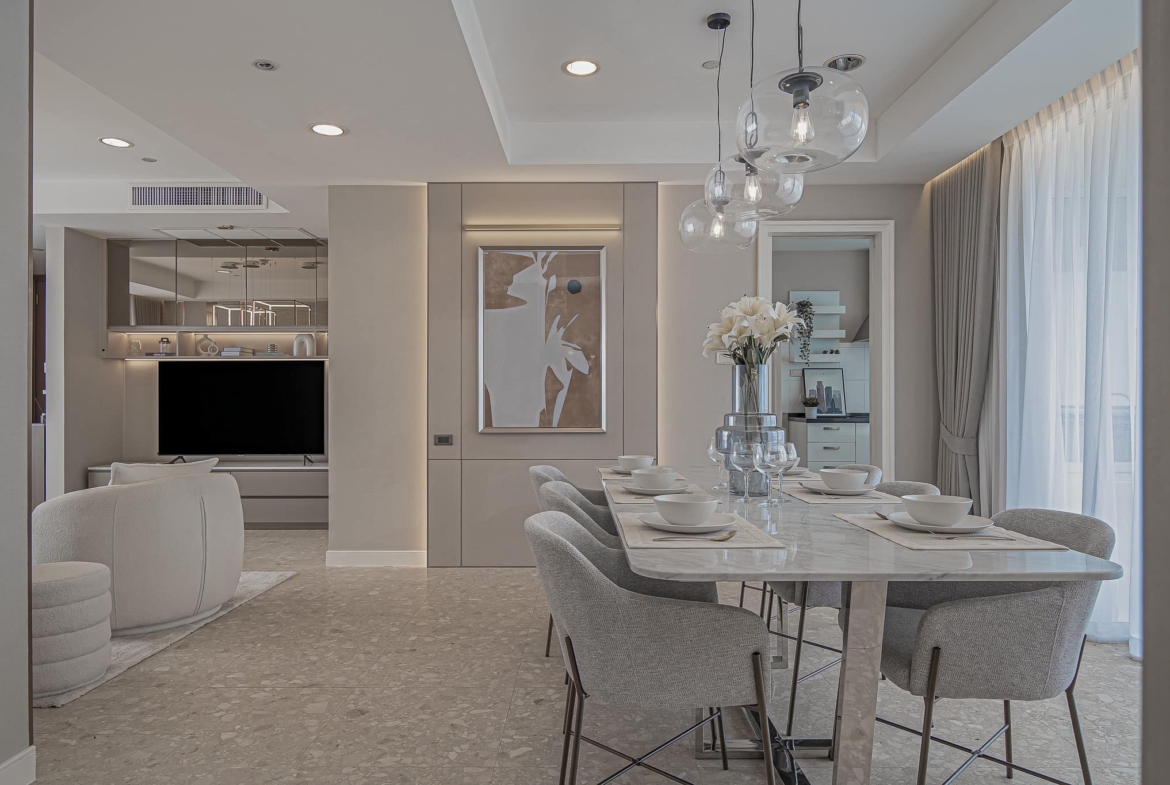 4-Bed, 3-Bath, 164 sqm Condo at Hampton Thonglor 10, Rent 120K/ Sale 32M, Near BTS Thonglor, Fully Furnished, Luxury Living in Bangkok’s Prime Area