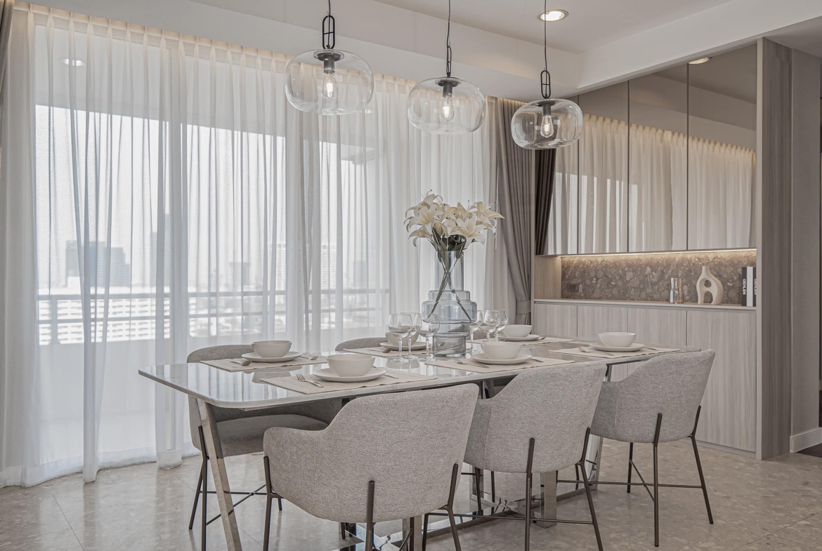 4-Bed, 3-Bath, 164 sqm Condo at Hampton Thonglor 10, Rent 120K/ Sale 32M, Near BTS Thonglor, Fully Furnished, Luxury Living in Bangkok’s Prime Area