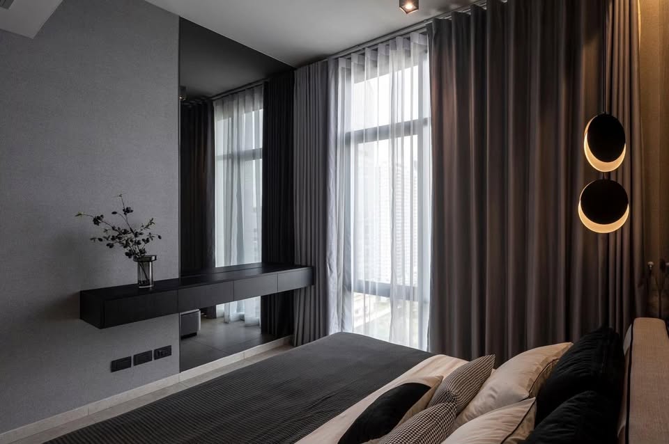 2-Bed, 1-Bath, 75 sqm Condo for Rent at The Lofts Asoke, ฿68,000/month, Near Phetchaburi MRT, Fully Furnished, Available February 21, 2025