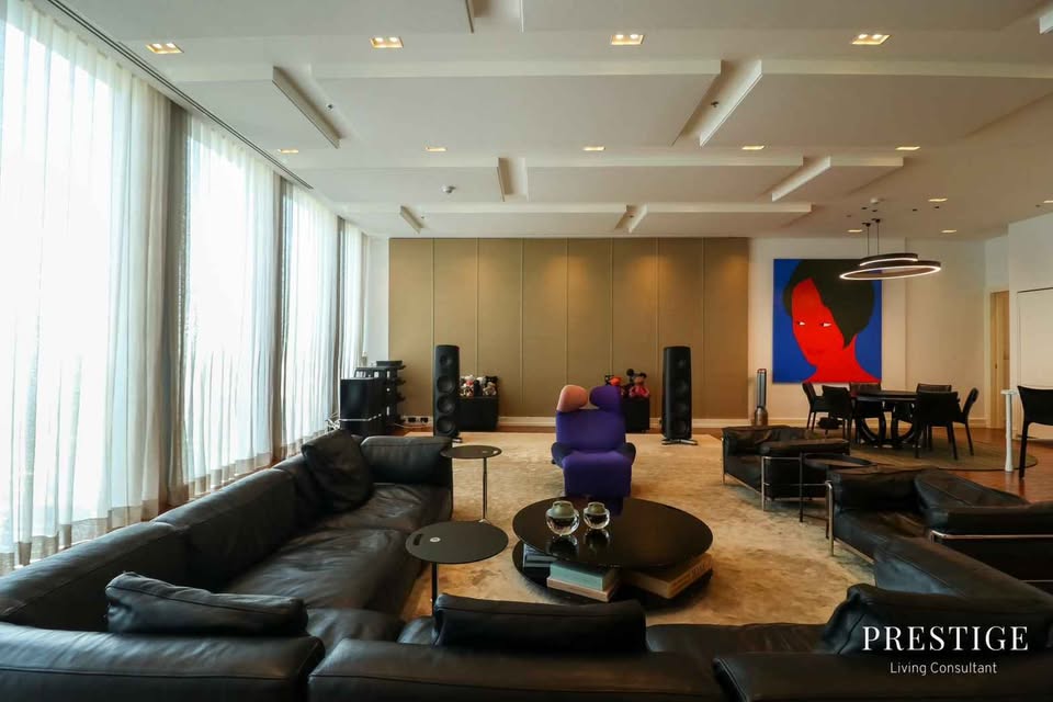 Exclusive 4-bed Sky Residence at The Ritz-Carlton, MahaNakhon. 409 sqm, 55+ floor. 5-star luxury, premium services, top-tier amenities. Price: 258M THB.