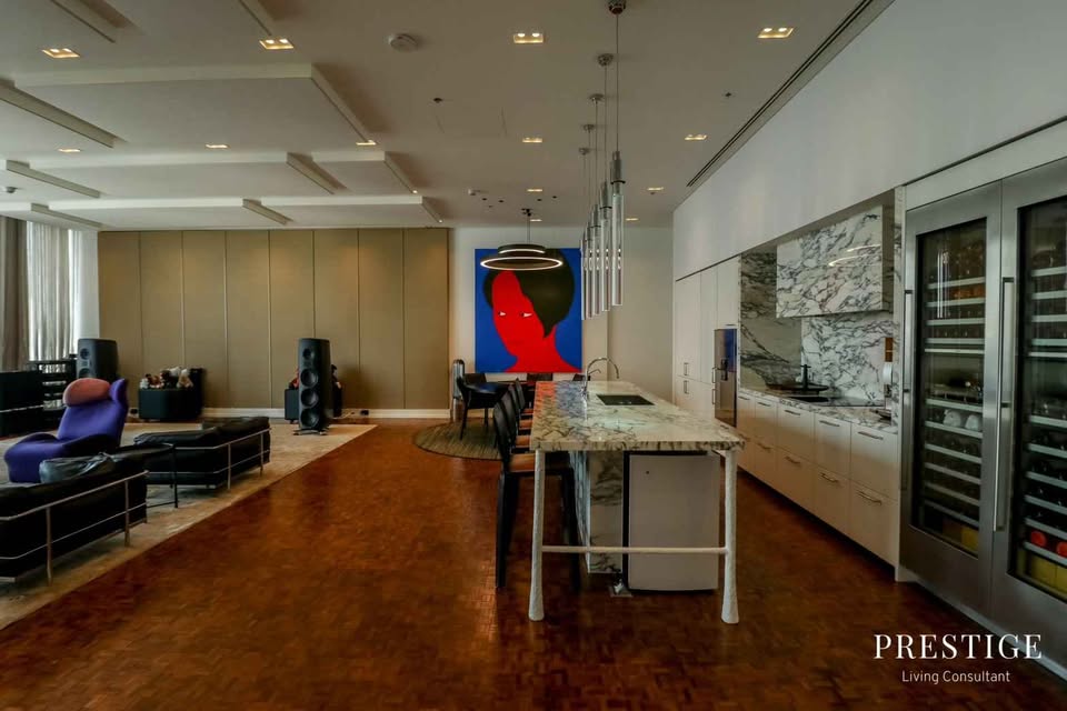Exclusive 4-bed Sky Residence at The Ritz-Carlton, MahaNakhon. 409 sqm, 55+ floor. 5-star luxury, premium services, top-tier amenities. Price: 258M THB.