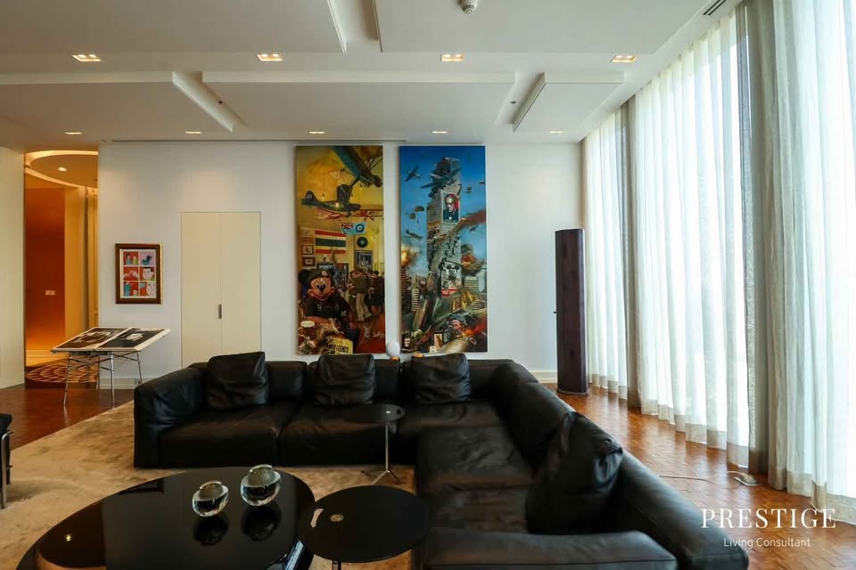 Exclusive 4-bed Sky Residence at The Ritz-Carlton, MahaNakhon. 409 sqm, 55+ floor. 5-star luxury, premium services, top-tier amenities. Price: 258M THB.