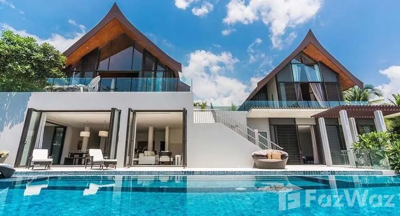 Luxury 6-bed, 6-bath beachfront villa at The Cape Residences, Phuket. 3,920 sqm of elegance with infinity pool, private beach & world-class amenities. ฿506M.