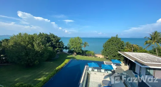 Luxury 6-bed, 6-bath beachfront villa at The Cape Residences, Phuket. 3,920 sqm of elegance with infinity pool, private beach & world-class amenities. ฿506M.