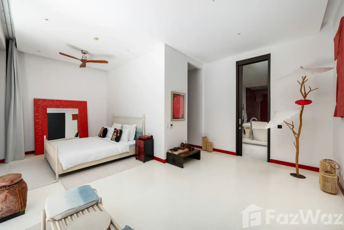 Luxury 6-bed, 6-bath beachfront villa at The Cape Residences, Phuket. 3,920 sqm of elegance with infinity pool, private beach & world-class amenities. ฿506M.