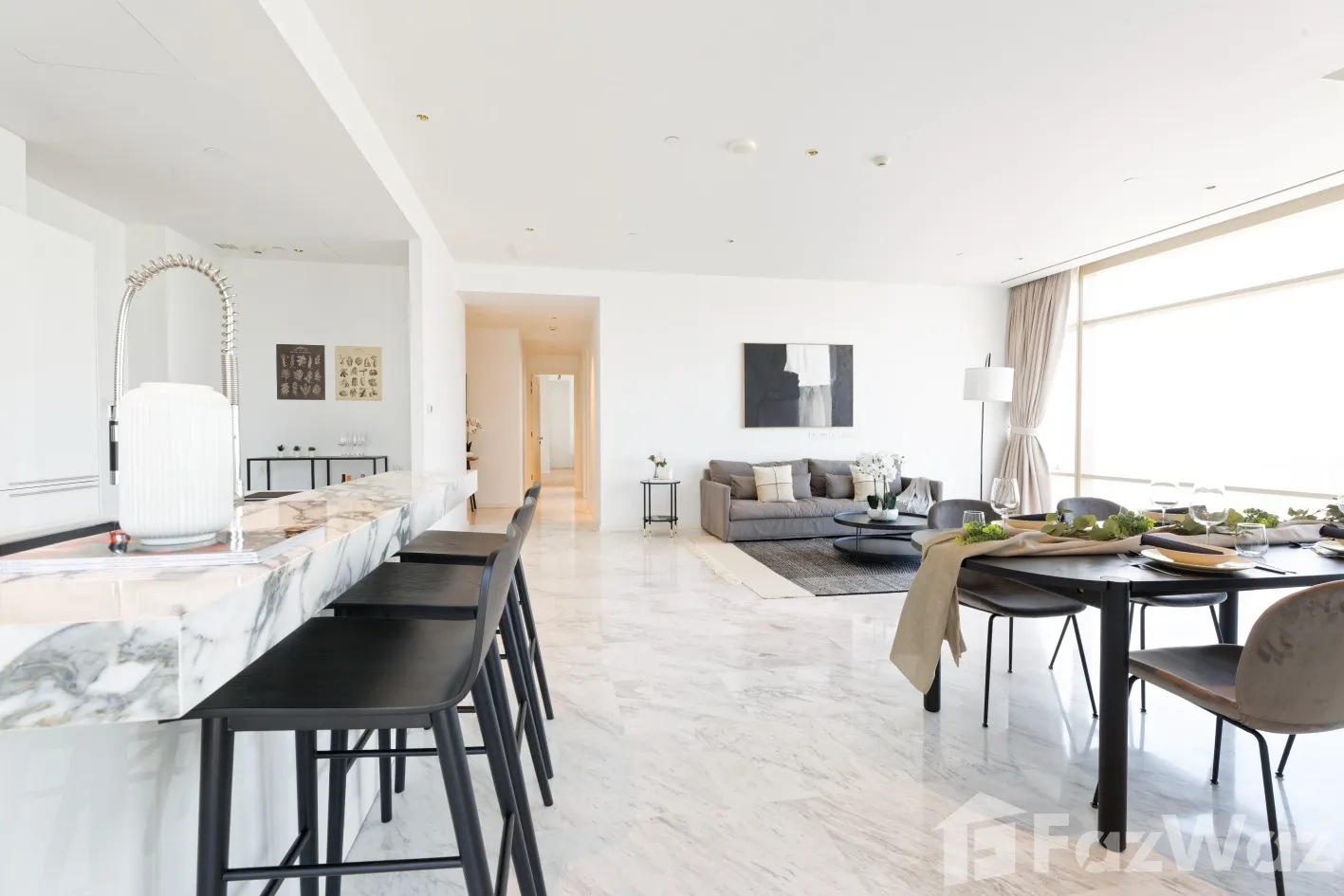 Luxury 3-bed, 3-bath, 194 sqm condo at Four Seasons Private Residences for sale at ฿110M. High-floor unit with stunning views. Contact us for a viewing!