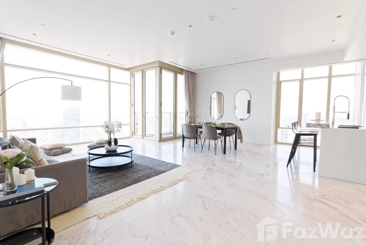 3-Bedroom 3-Bathroom 194sqm Condo at Four Seasons Private Residences For Sale 110M THB