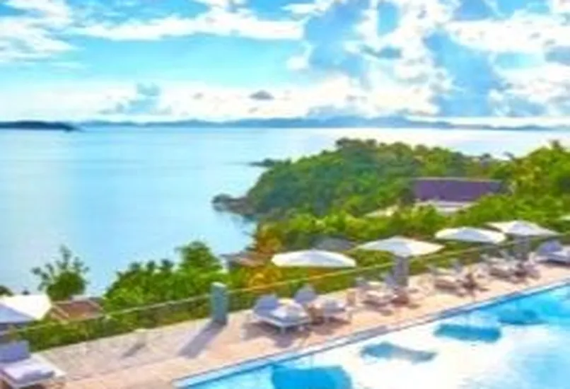 Luxury 6-bed, 6-bath beachfront villa at The Cape Residences, Phuket. 3,920 sqm of elegance with infinity pool, private beach & world-class amenities. ฿506M.