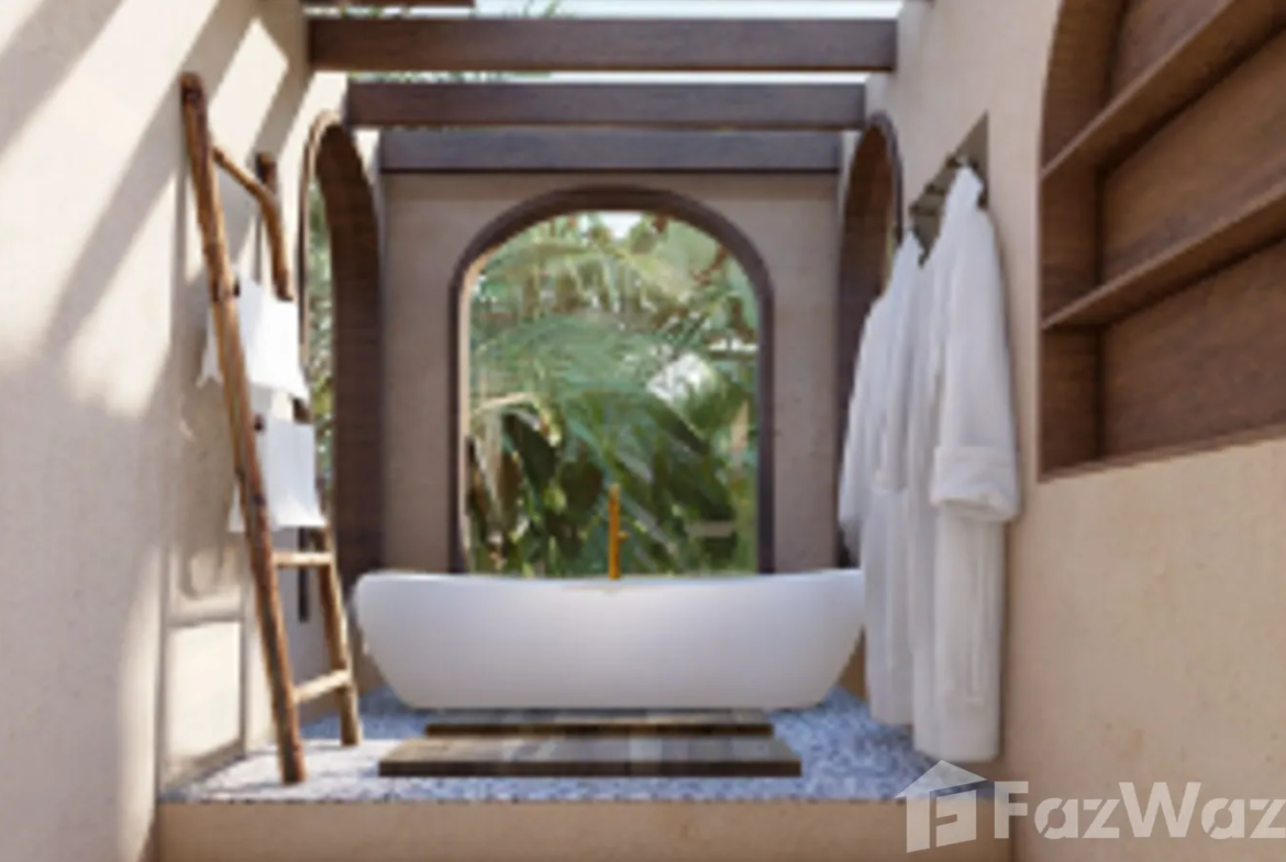 2-Bedroom 1-Bathroom 112 sqm Villa at Oak & Verde, Koh Phangan for sale at ฿12,900,000. Modern design, private pool, and tropical surroundings.