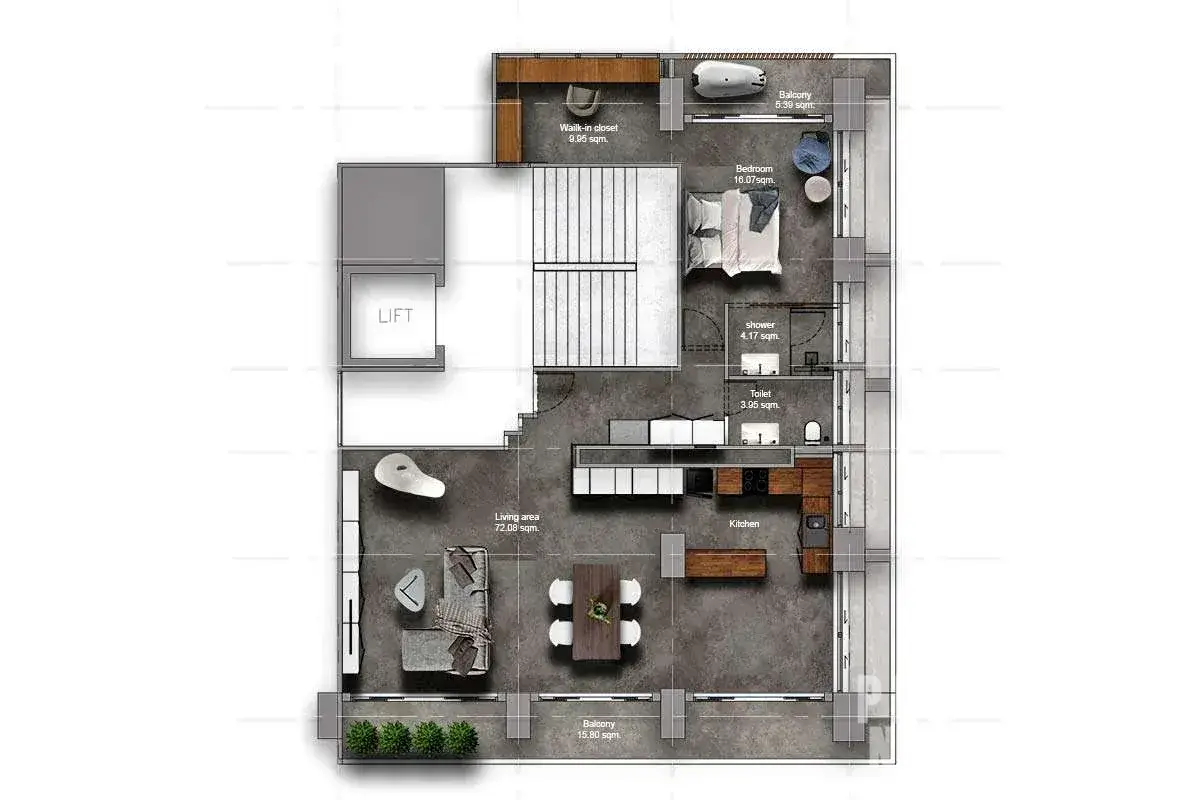 1-Bed, 2-Bath, 129 sqm Condo for Sale at Diamond Tower, Bang Rak, Bangkok – 16,900,000 THB, Near BTS Chong Nonsi Station