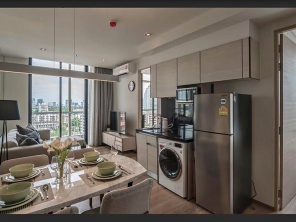 2-Bed, 1-Bath, 57 sqm Condo for Rent at Park Origin 24, 39,000 THB/Month, Near BTS Phrom Phong – Fully Furnished in Sukhumvit, Bangkok