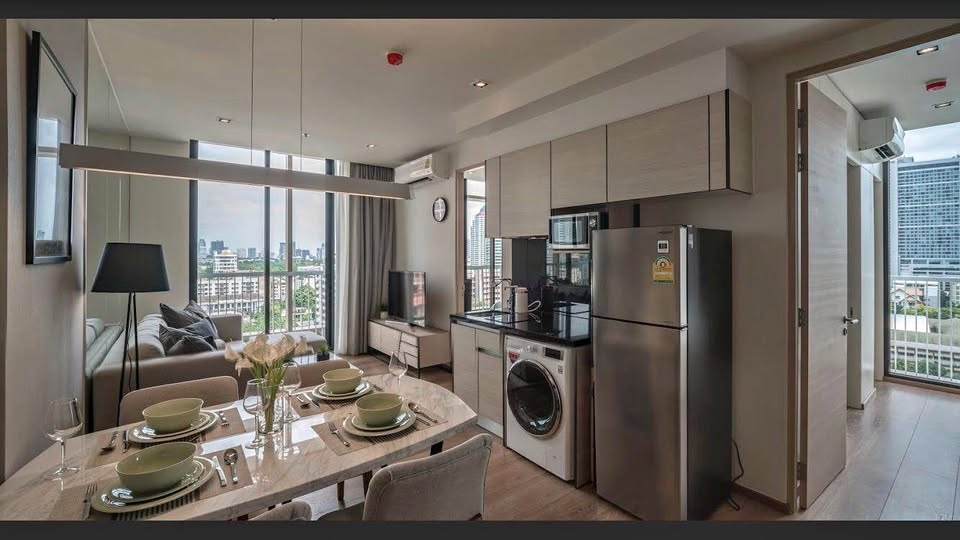2-Bed, 1-Bath, 57 sqm Condo for Rent at Park Origin 24, 39,000 THB/Month, Near BTS Phrom Phong – Fully Furnished in Sukhumvit, Bangkok