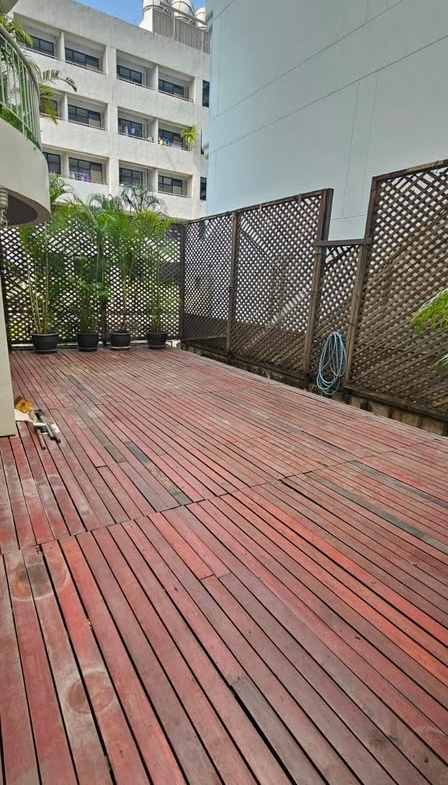 3-Bedroom, 3-Bathroom Apartment for Rent at Ariel Apartment Sathorn, 250 sqm, 75,000 THB/month, Near BTS Saint Louis, Renovated with Private Terrace.