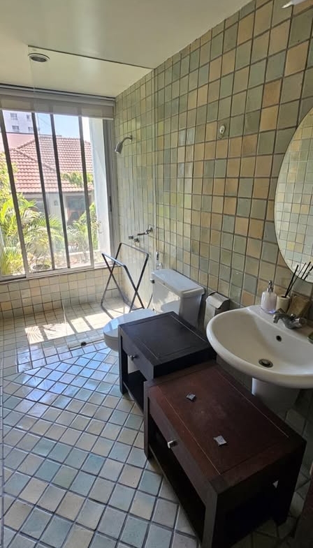 3-Bedroom, 3-Bathroom Apartment for Rent at Ariel Apartment Sathorn, 250 sqm, 75,000 THB/month, Near BTS Saint Louis, Renovated with Private Terrace.