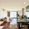 Stylish living room of 2-bedroom condo for rent at IVY Thonglor Bangkok with city view and modern furniture