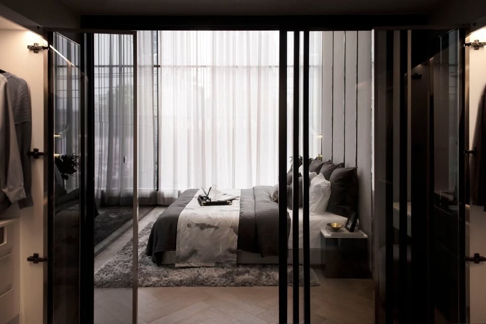 3-Bedrooms 2-Bathrooms 78 sqm Duplex at Origin Courtyard Thonglor for Sale 32M THB. High-floor units, garden views, branded residence, prime Thonglor location.